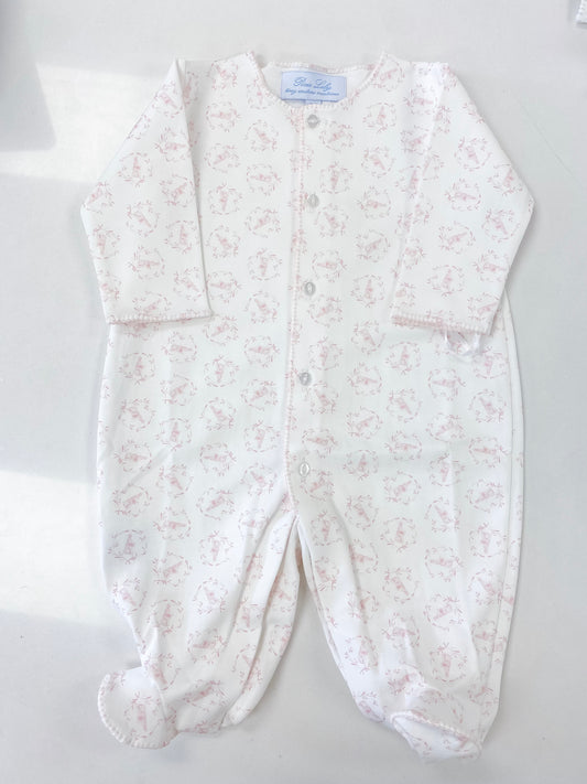 Pink Bunny Footie